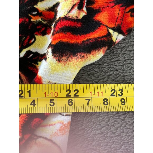 Floral Print Scoop Neck Short Sleeve Tunic Top Size 22W Lightweight Stretchy - Picture 6 of 7